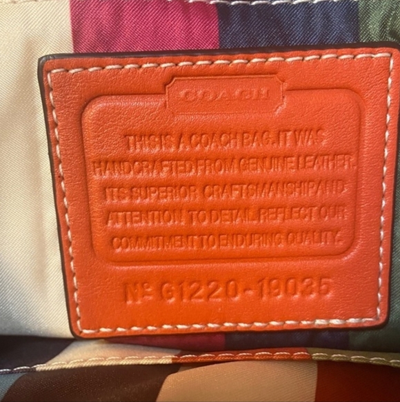 COACH LEGACY-Color Block City Willis Shoulder Crossbody Bag Gray Blue Orange - Picture 2 of 13